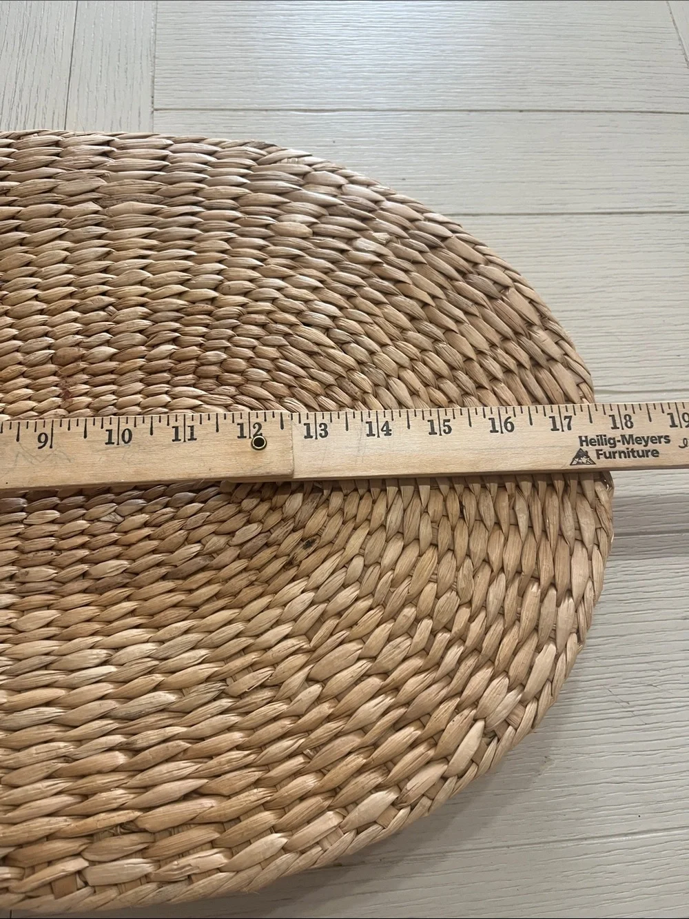 Woven Natural Rattan Wicker Seagrass Placemats - Set of 4 Reversible